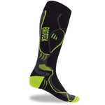 Calze Biotex Race Thermolite - Nero Giallo Fluo