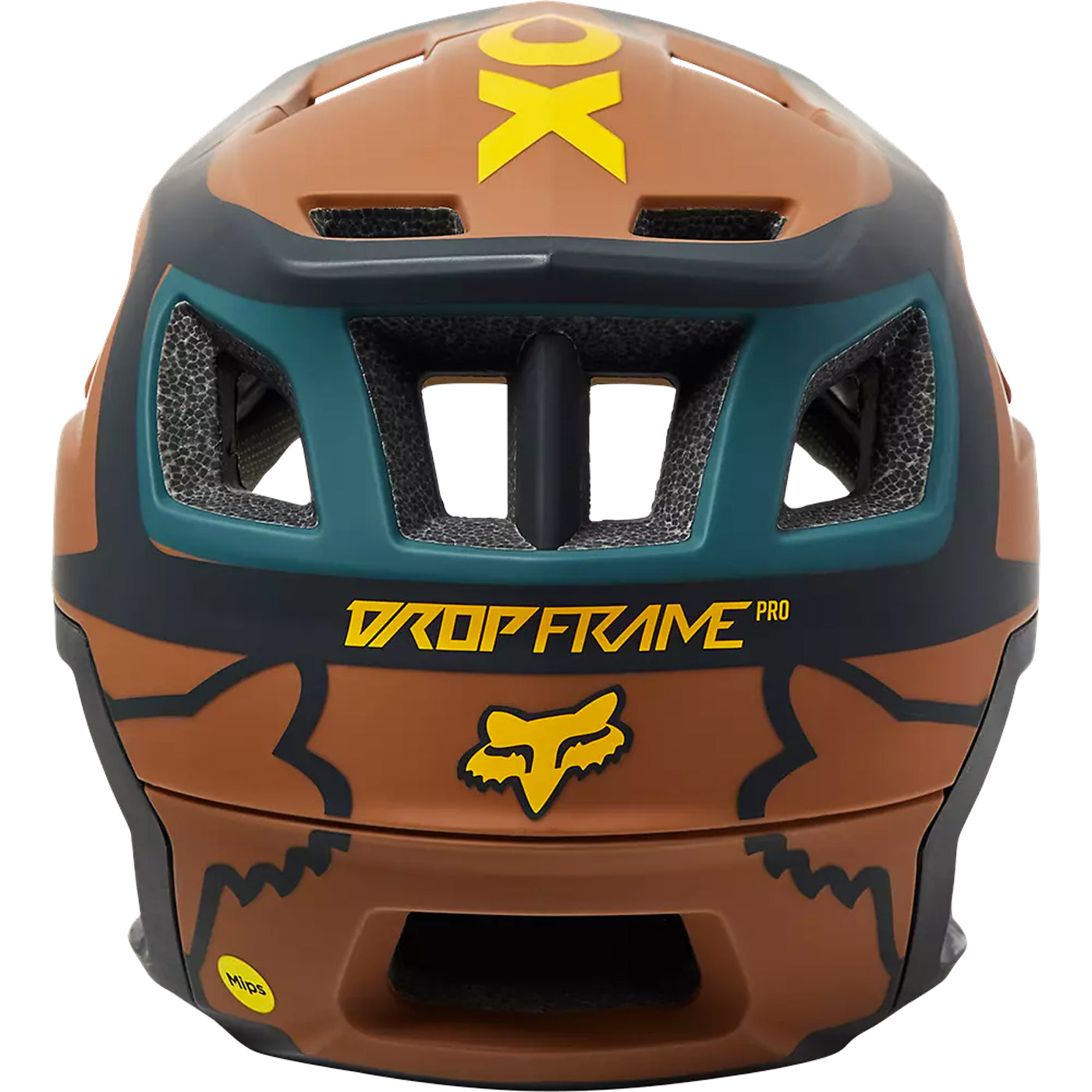 Fox Dropframe Pro Dvide helmet - Brown | All4cycling