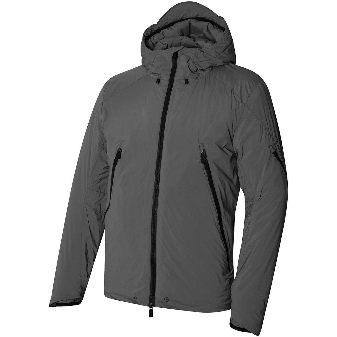 Rh+ 3 Elements Padded Hoody jacket - Grey | All4cycling