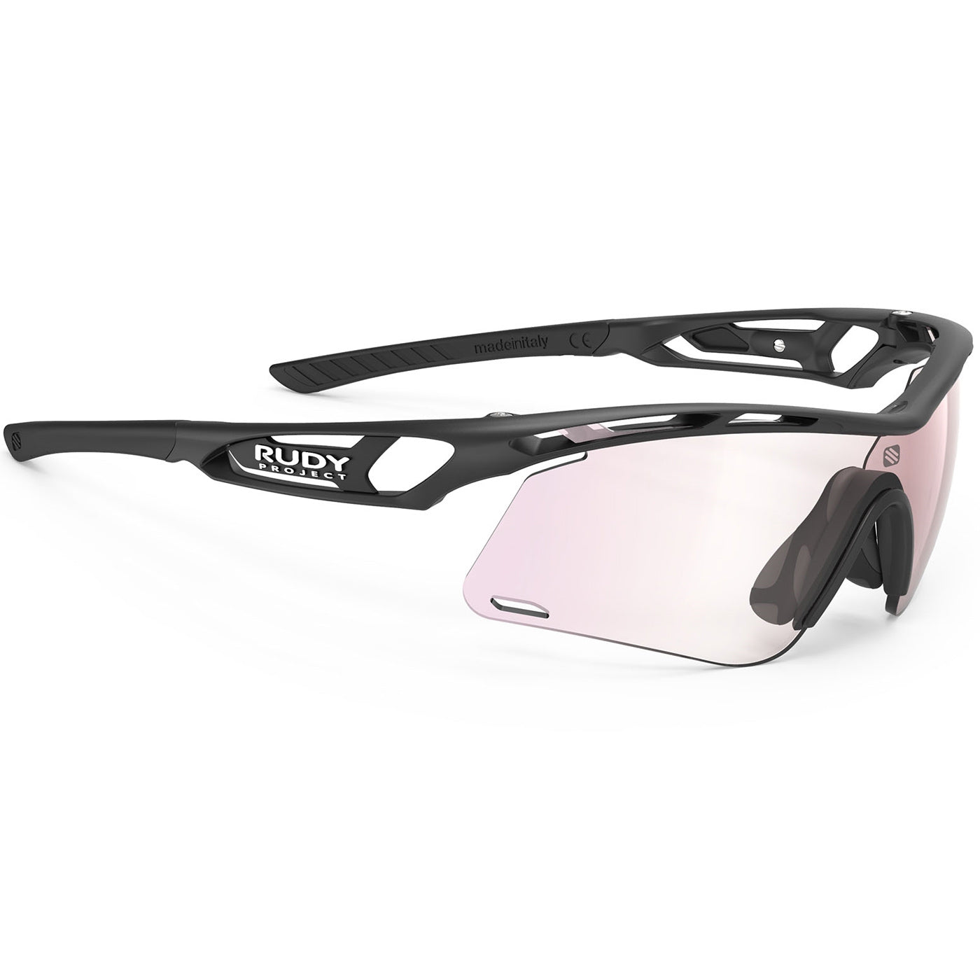 Rudy Tralyx+ Slim Sunglasses - Black Mat ImpactX Red | All4cycling