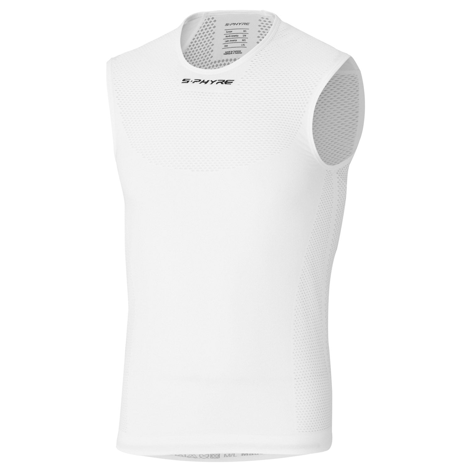 Shimano S-Phyre sleeveless base layer - White | All4cycling