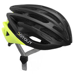 Casco DotOut Shoy - Nero Opaco Giallo Lucido