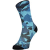 Calze Scott Trail Camo Map Crew - Blu